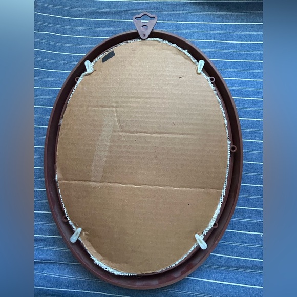 Hummel Counted Cross Stitch Girl in Tree Swing Framed Oval Frame - Picture 4 of 6